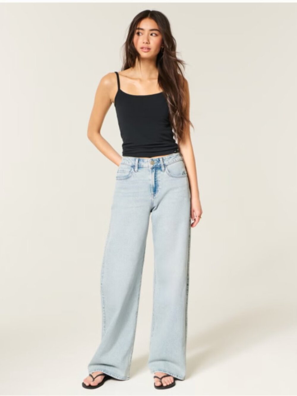 Hollister Baggy High Rise Jean Sz 0 R NWT